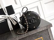 Chanel Small Bucket Bag Lambskin Black 18x16.5x16.5cm - 6