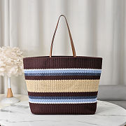 Miu Miu Raffia-effect Woven Tote Bag 40x34x16cm - 3