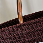 Miu Miu Raffia-effect Woven Tote Bag 40x34x16cm - 2
