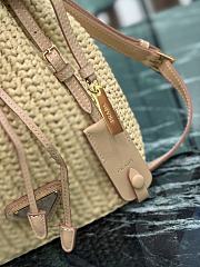 Prada Crochet Mini Bucket Bag Natural 19.5x15.5x10cm - 4