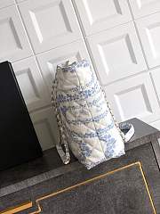 Chanel Shopping Bag Denim Light Blue White 37x28.5x13cm - 3
