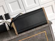 Chanel Deauville Tote Bag With Crochet Black 38cm - 2