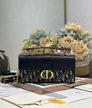 Dior 30 Montaigne Top Handle Bag Blue 25x13x4.5cm - 1