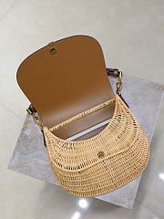 YSL Mini Voltaire Top Handle Bag Wicker 20x22x7.5cm - 4