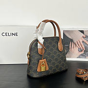 Celine Teen Honorine Bag Triomphe Canvas 22.5x17x10cm - 6