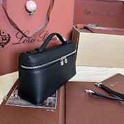 Loro Piana L19 Bag Black Silver 19x11x6.5cm - 6