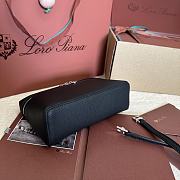 Loro Piana L19 Bag Black Silver 19x11x6.5cm - 5