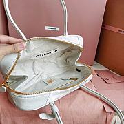 Miu Miu Beau Leather Patchwork White Bag 27x12x8cm - 3