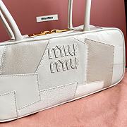 Miu Miu Beau Leather Patchwork White Bag 27x12x8cm - 2
