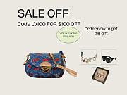 Louis Vuitton LV x TM Sunset Cherry Denim 27x18x3cm - 1
