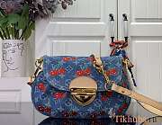 Louis Vuitton LV x TM Sunset Cherry Denim 27x18x3cm - 2