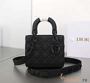 Dior Lady Black Ultra-Matte Bag So Black Size 20 x 16.5 x 8 cm - 6