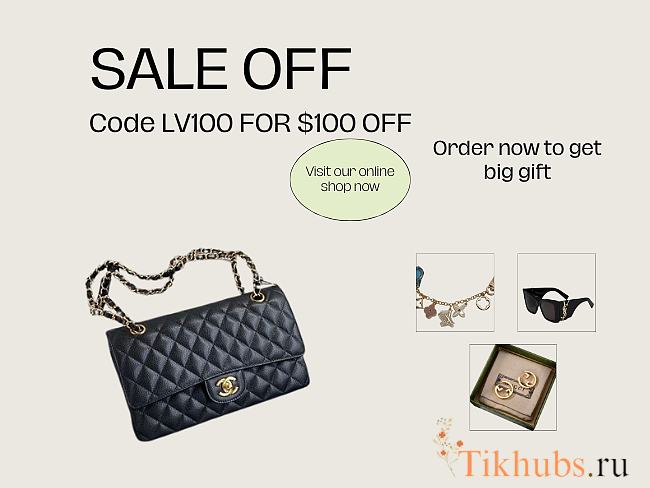 Chanel Flap Bag Caviar In Black 25cm With Gold Hardware - 1