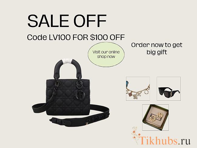 Dior Lady Black Ultra-Matte Bag So Black Size 20 x 16.5 x 8 cm - 1