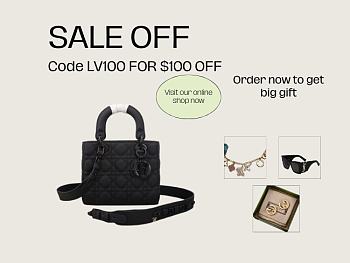 Dior Lady Black Ultra-Matte Bag So Black Size 20 x 16.5 x 8 cm