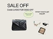 YSL Loulou Small Chain Black Bag 23 x 17 x 9 cm - 1
