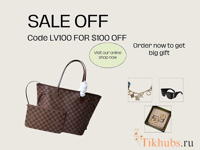 LV Neverfull MM M41358 Size 32x29x17 cm - 1