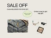 YSL Puffer Medium Denim Blue Bag 35x23x13.5cm - 1