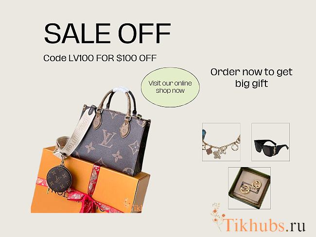 Louis Vuitton LV Onthego PM With Strap 25 x 19 x 11.5 cm - 1