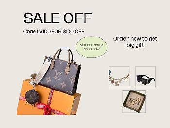 Louis Vuitton LV Onthego PM With Strap 25 x 19 x 11.5 cm