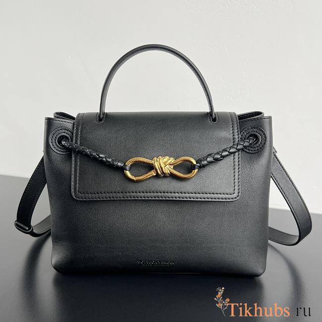 Bottega Veneta Small Ciao Ciao Bag Black Gold 26x19x10.5cm - 1