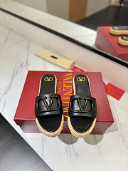 Valentino Garavani VLogo Black Slides - 3