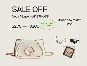 Gucci Blondie Mini Shoulder Bag White 21.5x11x8cm