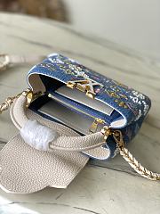 Louis Vuitton LV Mini Capucines Denim 21x13.6x8cm - 3