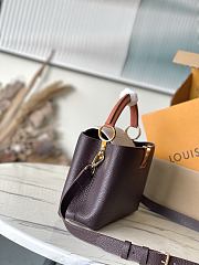 Louis Vuitton LV Capucines BB Chocolate Quartz Tan 27x18x9cm - 5