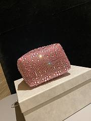 Jimmy Choo Bon Bon Blush Satin Bag Pink Crystals 14x15x9.5cm - 4