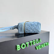 Bottega Veneta Bang Bang Bag Blue Suede 22x12.5x5cm - 6