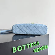 Bottega Veneta Bang Bang Bag Blue Suede 22x12.5x5cm - 5