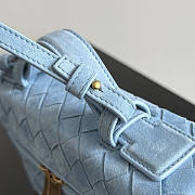 Bottega Veneta Bang Bang Bag Blue Suede 22x12.5x5cm - 4
