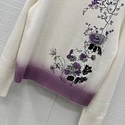 Dior Embroidered Sweater White - 3