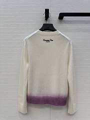 Dior Embroidered Sweater White - 2
