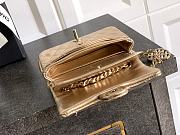 Chanel Flap Bag Mini with Hook Lambskin Gold 12.5x8x5cm - 6