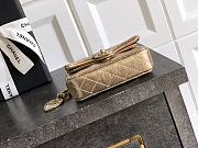 Chanel Flap Bag Mini with Hook Lambskin Gold 12.5x8x5cm - 5