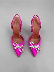 Amina Muaddi Rosie Satin Slingback Pumps 9.5cm - 4