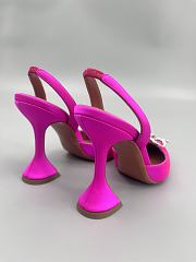 Amina Muaddi Rosie Satin Slingback Pumps 9.5cm - 3
