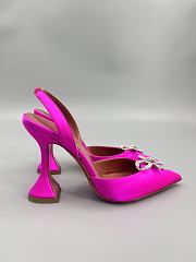 Amina Muaddi Rosie Satin Slingback Pumps 9.5cm - 2