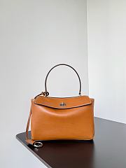 Balenciaga Rodeo Small Handbag Brown Smooth 27x8x21cm - 1