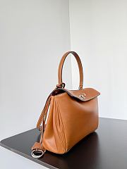 Balenciaga Rodeo Small Handbag Brown Smooth 27x8x21cm - 4