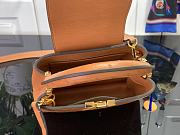 Louis Vuitton LV Mini Capucines Brown Ostrich 21x14x8cm - 4