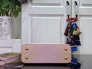Louis Vuitton LV Mini Capucines Light Pink Ostrich 21x14x8cm - 5