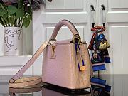 Louis Vuitton LV Mini Capucines Light Pink Ostrich 21x14x8cm - 4