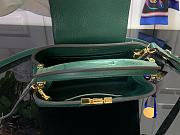Louis Vuitton LV Mini Capucines Green Ostrich 21x14x8cm - 5