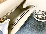 Valentino Garavani One Stud Flap Leather White Handbag 24x18x10cm - 2