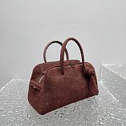 Jacquemus Turismo Small Soft Bowling Bag Brown 26x16x11cm - 5