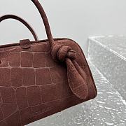 Jacquemus Turismo Small Soft Bowling Bag Brown 26x16x11cm - 4