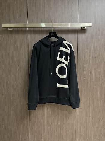 Loewe Relaxed Fit Hoodie Black